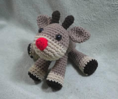 Rudolph the Reindeer - crochet amigurumi doll