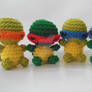 Micro Ninja Turtles Crochet Amigurumi