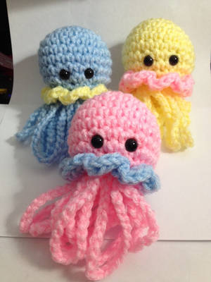 Crochet Amigurumi Jellyfish by StitchedLoveCrochet