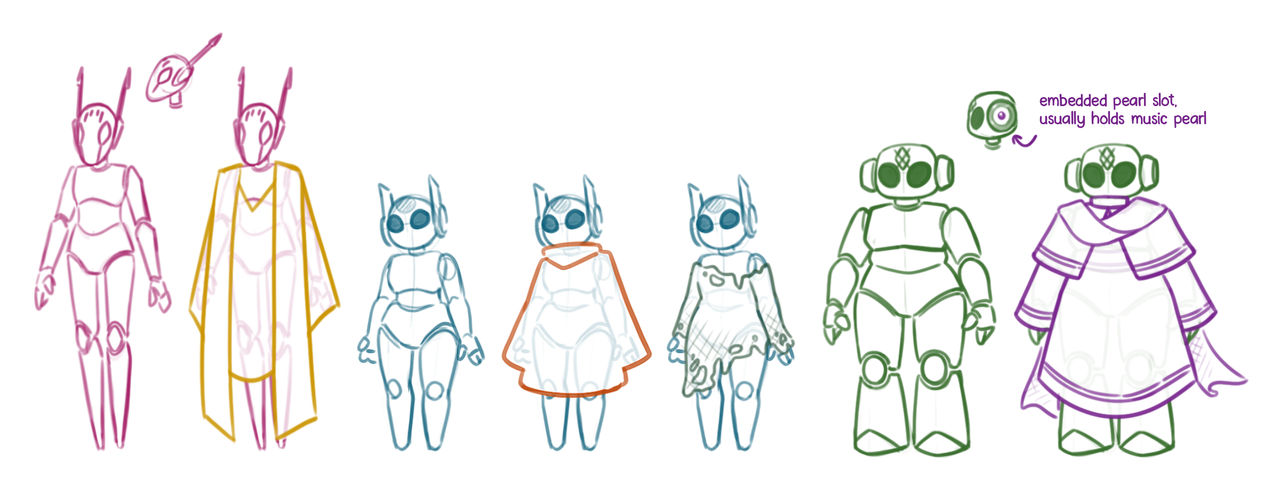 Iterator Concept Sketches / Rain World by MisFauxPas on DeviantArt