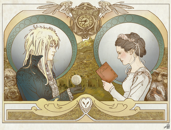 Nouveau Labyrinth poster by janey-jane