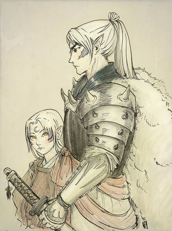 Inupapa and pup by janey-jane