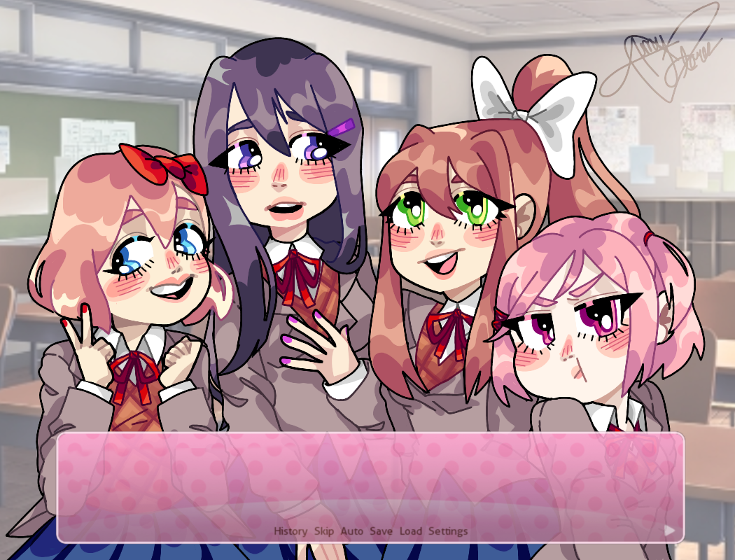 Doki Doki Literature Club - expressoes by S0Silvia on DeviantArt