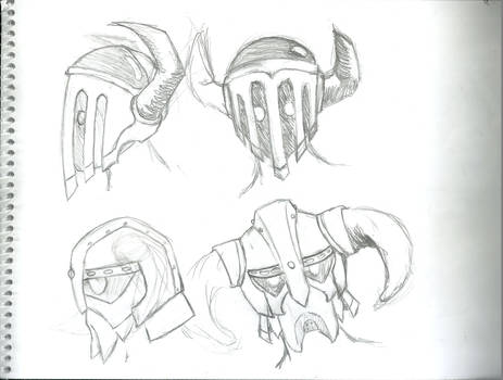 Helmets sketch