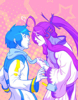 Kaito and Gakupo HrtHrt