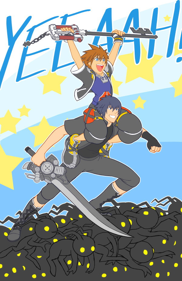 KH3 x FFXV - SURFS UP DUDES