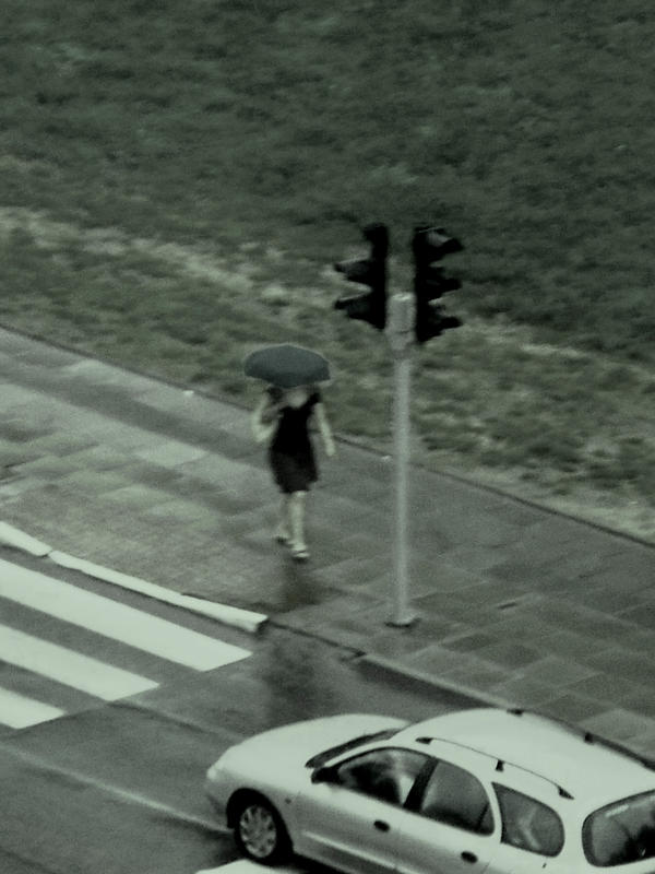 women with umbrella