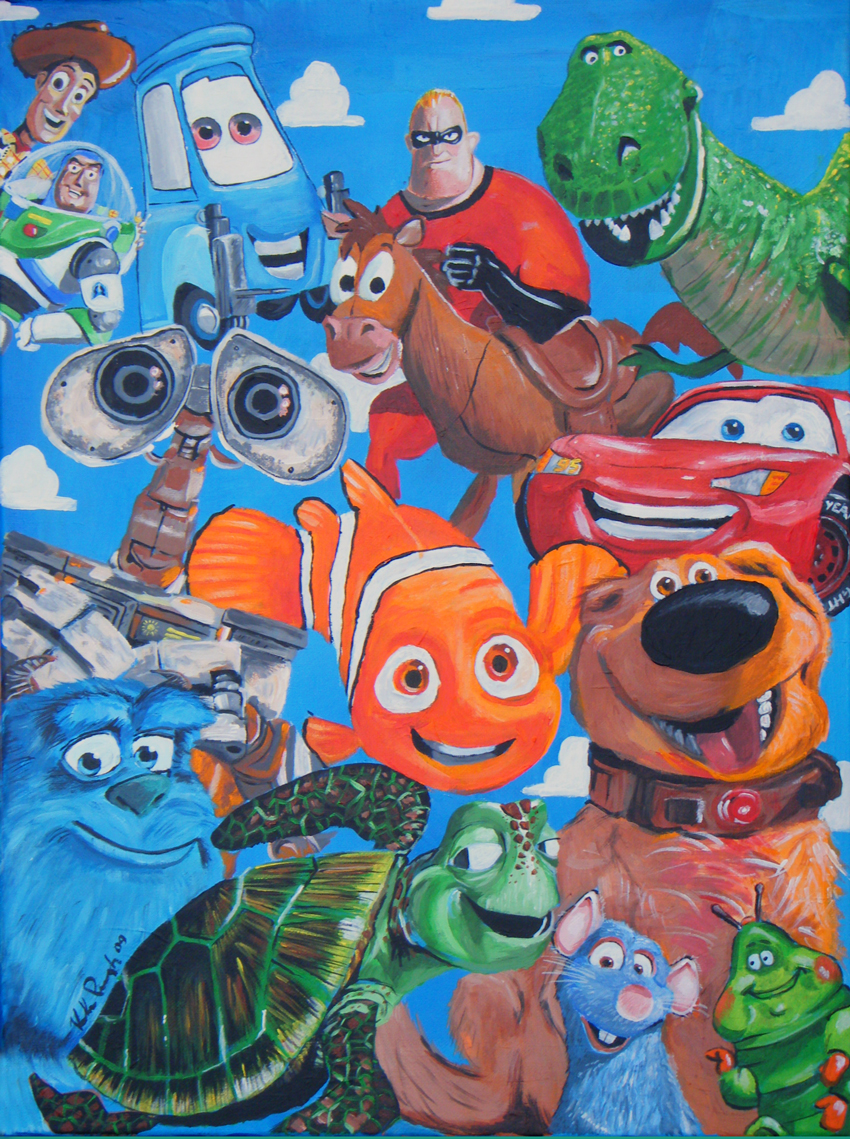 Pixar Mural