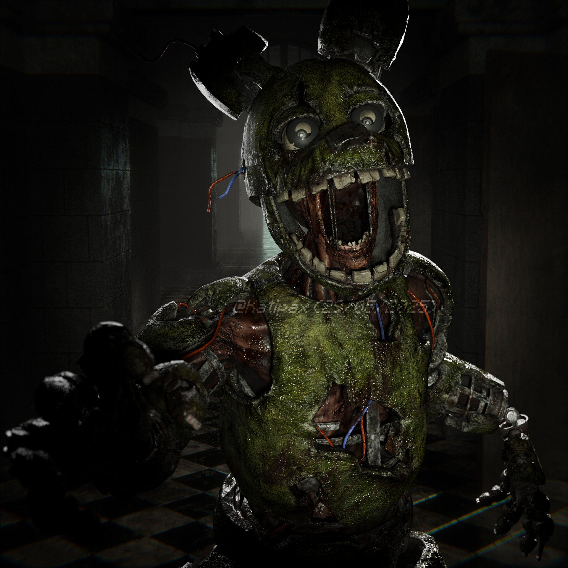 Springtrap Ar Version Springtrap AR Pose using DBD's model (3 Pictures) by Katipax on DeviantArt