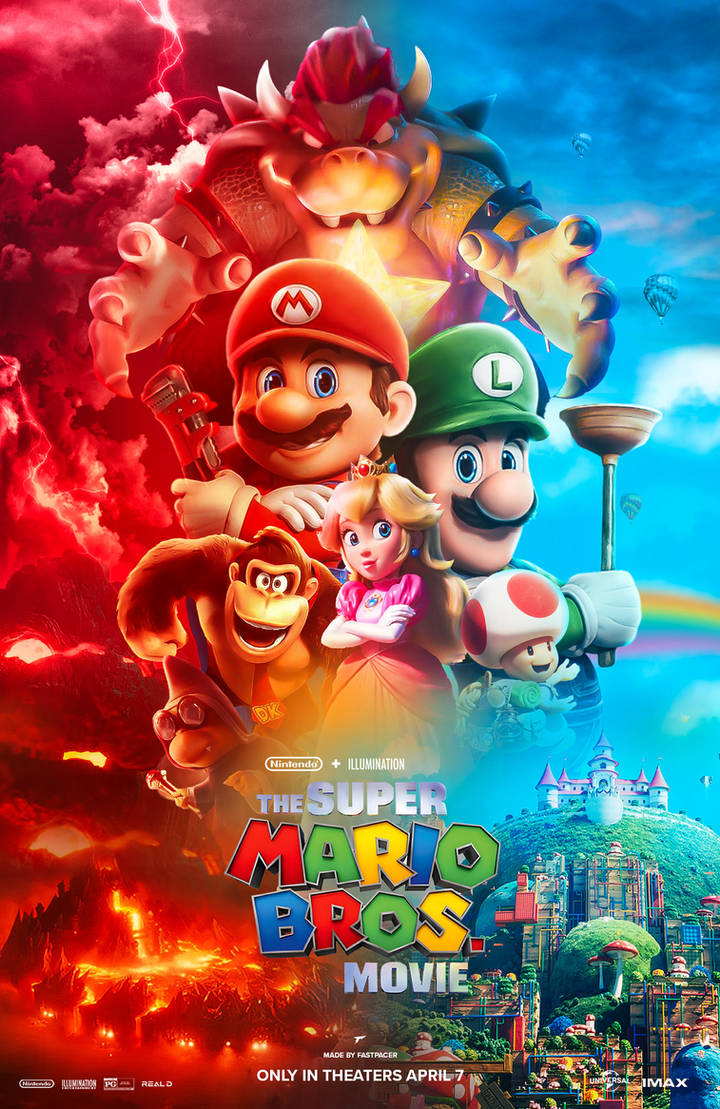 the super mario bros. movie (2023) poster 3 by KuromiAndChespin400 on