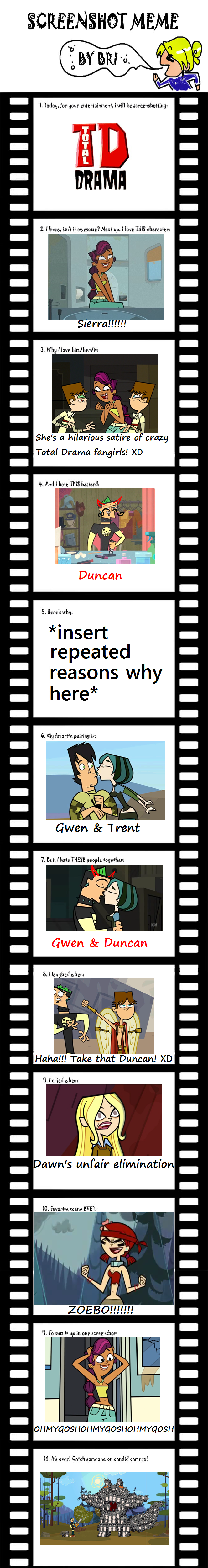 Total Drama Screenshot Meme