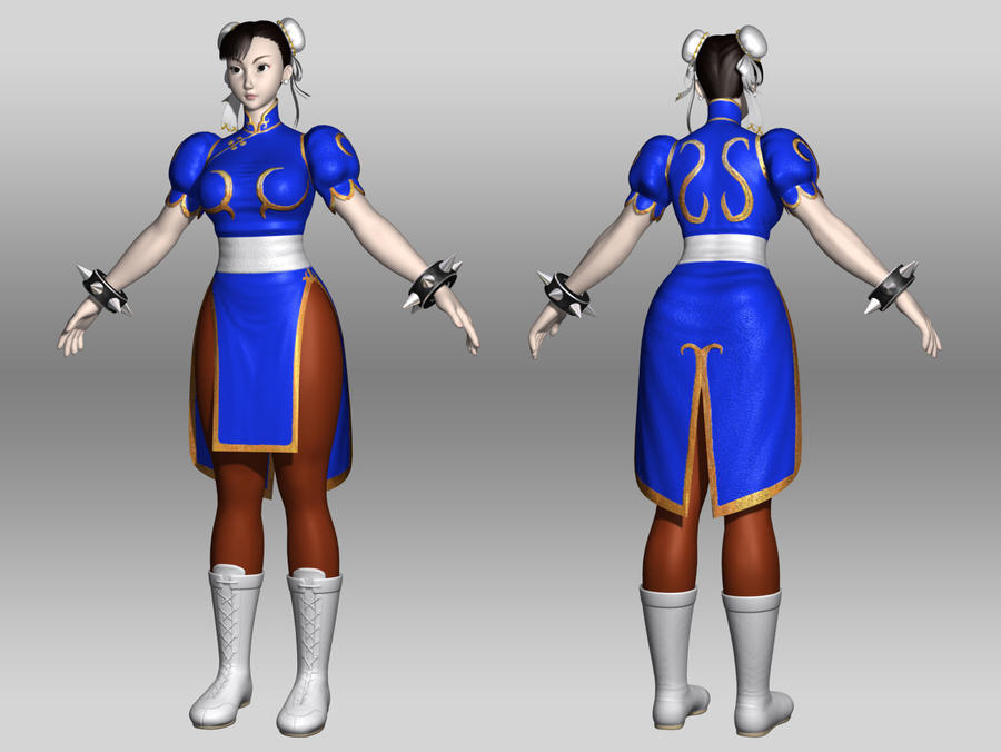 Chung Li Models SF4 Chun-Li Model by 042874 on DeviantArt