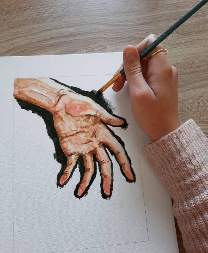 painted hand with acryl by jroth27 on DeviantArt