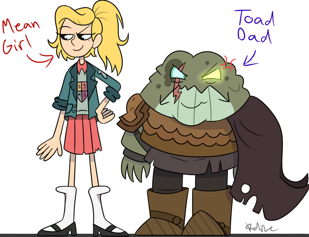 Amphibia- Mean Girl and Toad Dad by Jolibe on DeviantArt