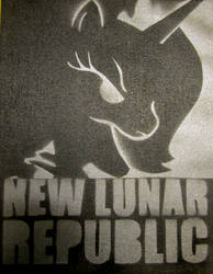 Lunar Republic Propaganda on Canvas