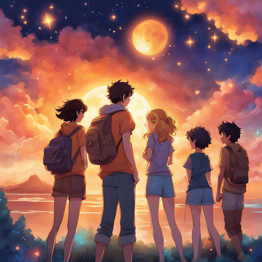 Percy Jackson And Friends Stargazing By Dishtishah by DishtiTheNerd on ...