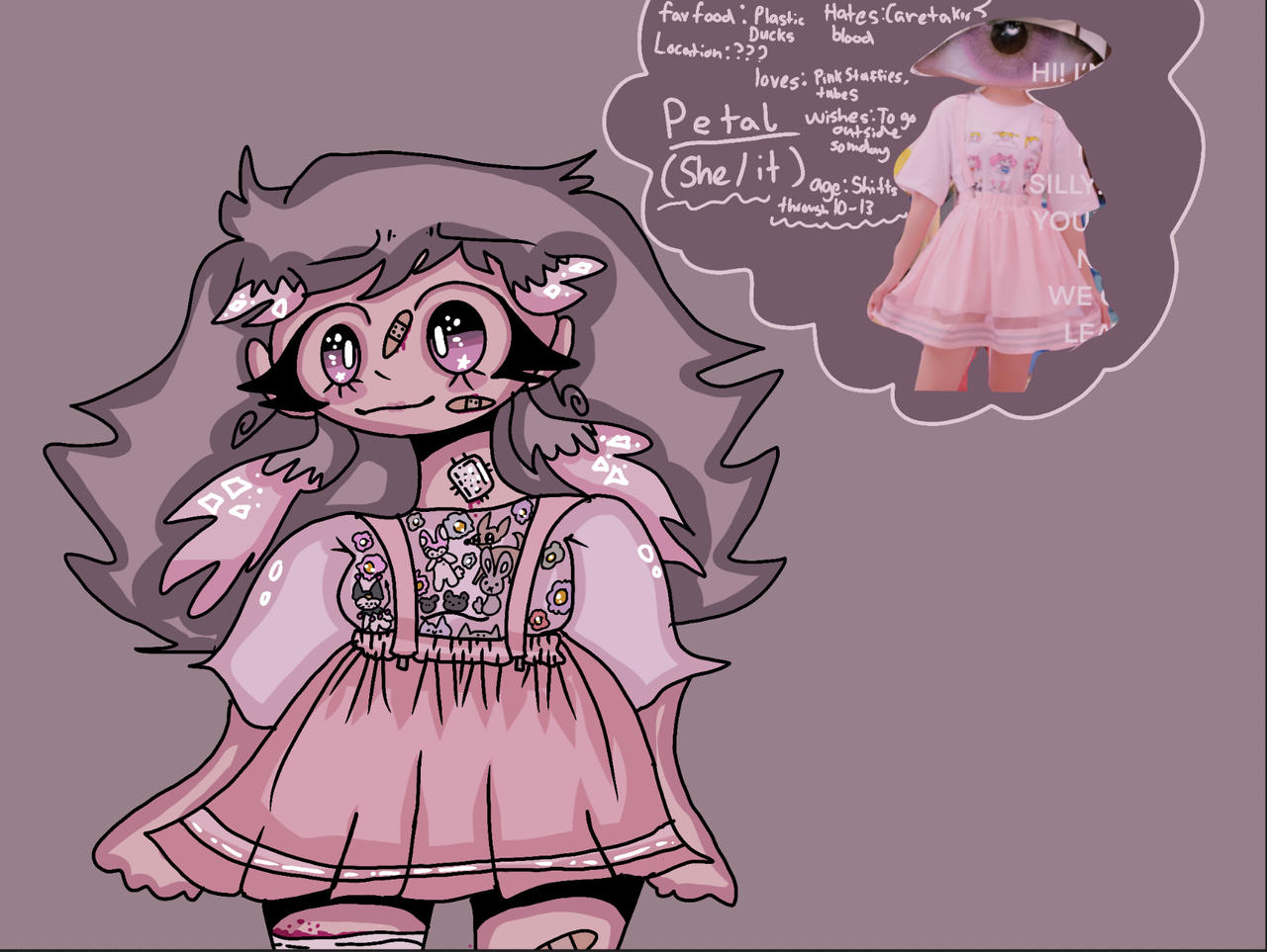 Adonixs on X: My Weirdcore OC's Names: Zilef (the one eye gal