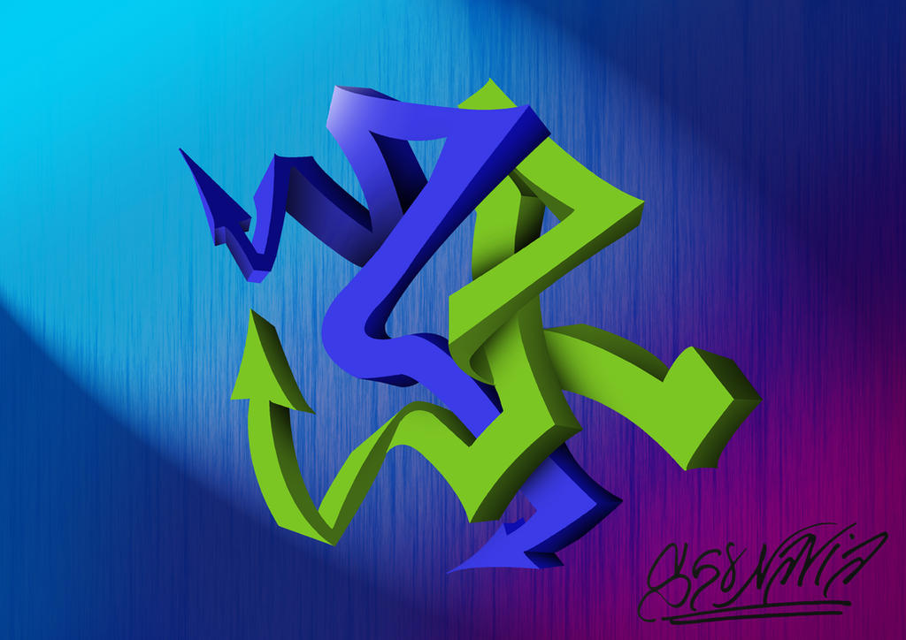 Graffiti 28 3D - 22102014 by S68Navia