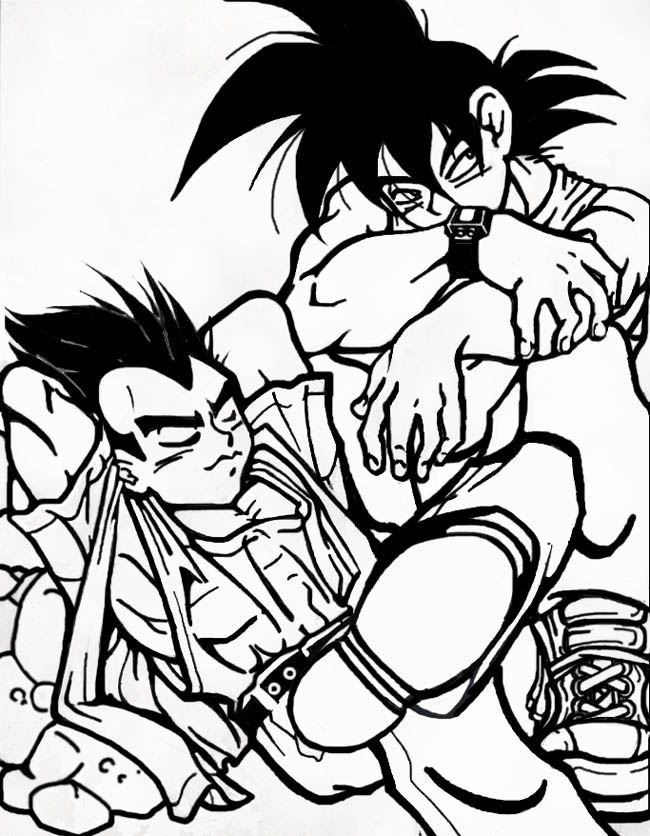 Goku and Vegeta BlWh