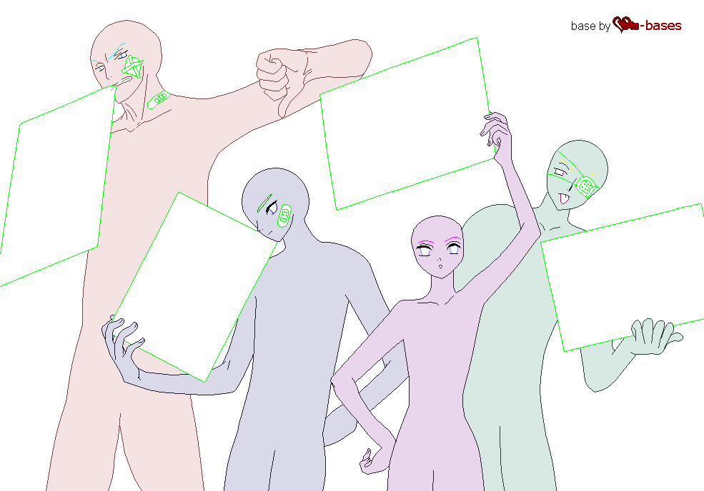 Group Drawing Base 7 - Techou Wallpaper
