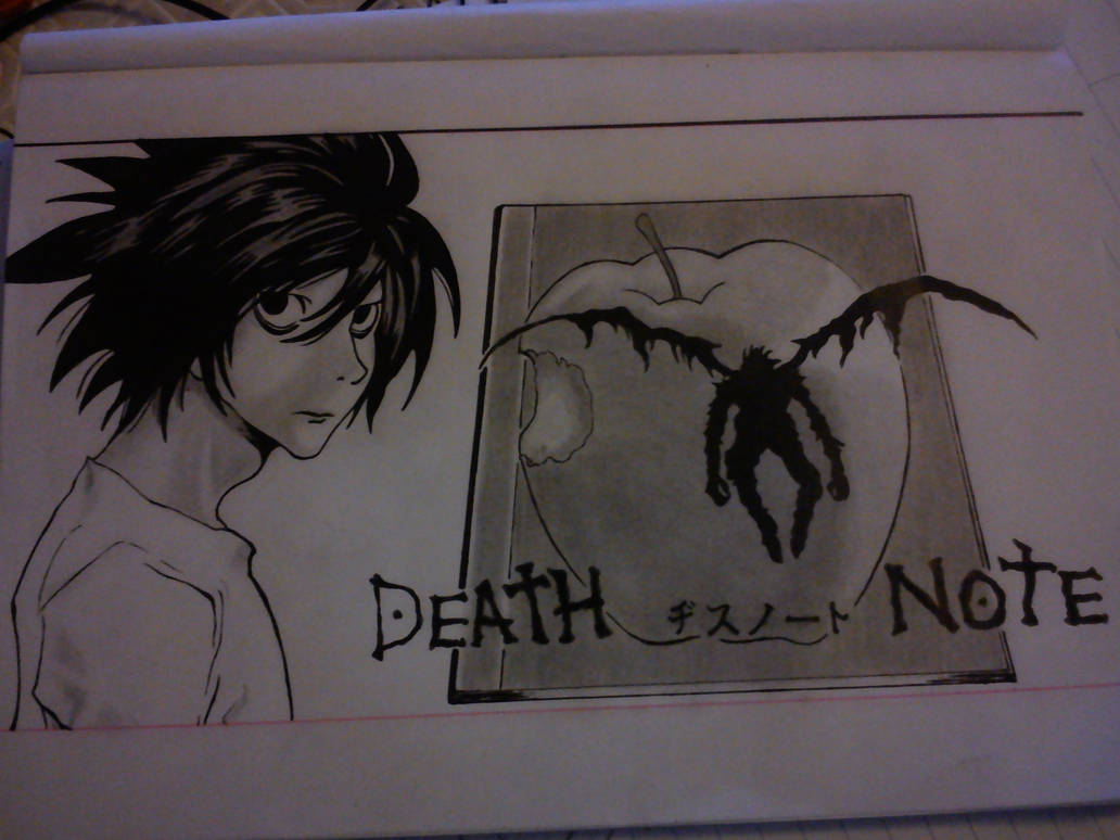 Deviantart La Note L Death Note Fanart by rotivsatierf on DeviantArt