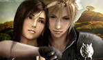 Cloud and Tifa-manipulated by Advent1989