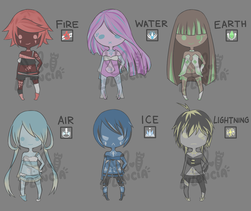 [CLOSED] Elemental Adoptables