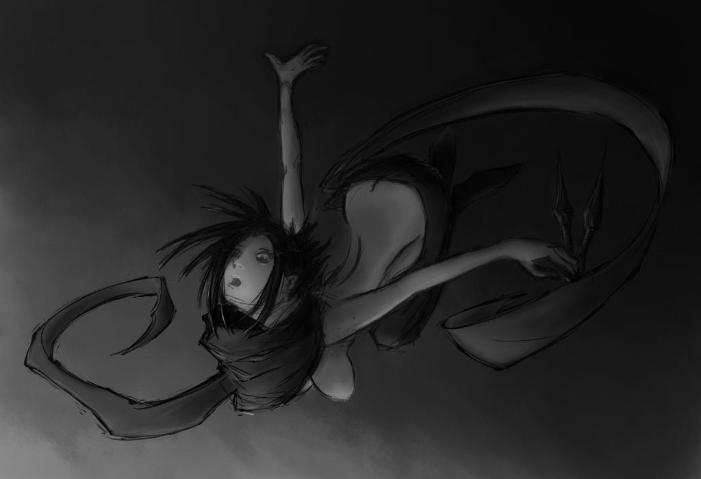 Rod Munch Hitomi Ishida BW by RodMunch on DeviantArt