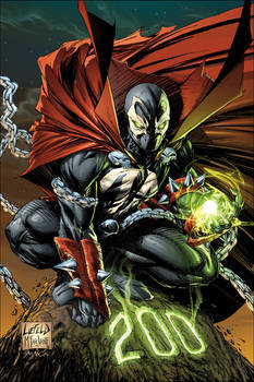 SPAWN ALTERNATIVE COVER ISSUE 200 BY ROB LIEFELD