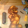 gold mario perler 