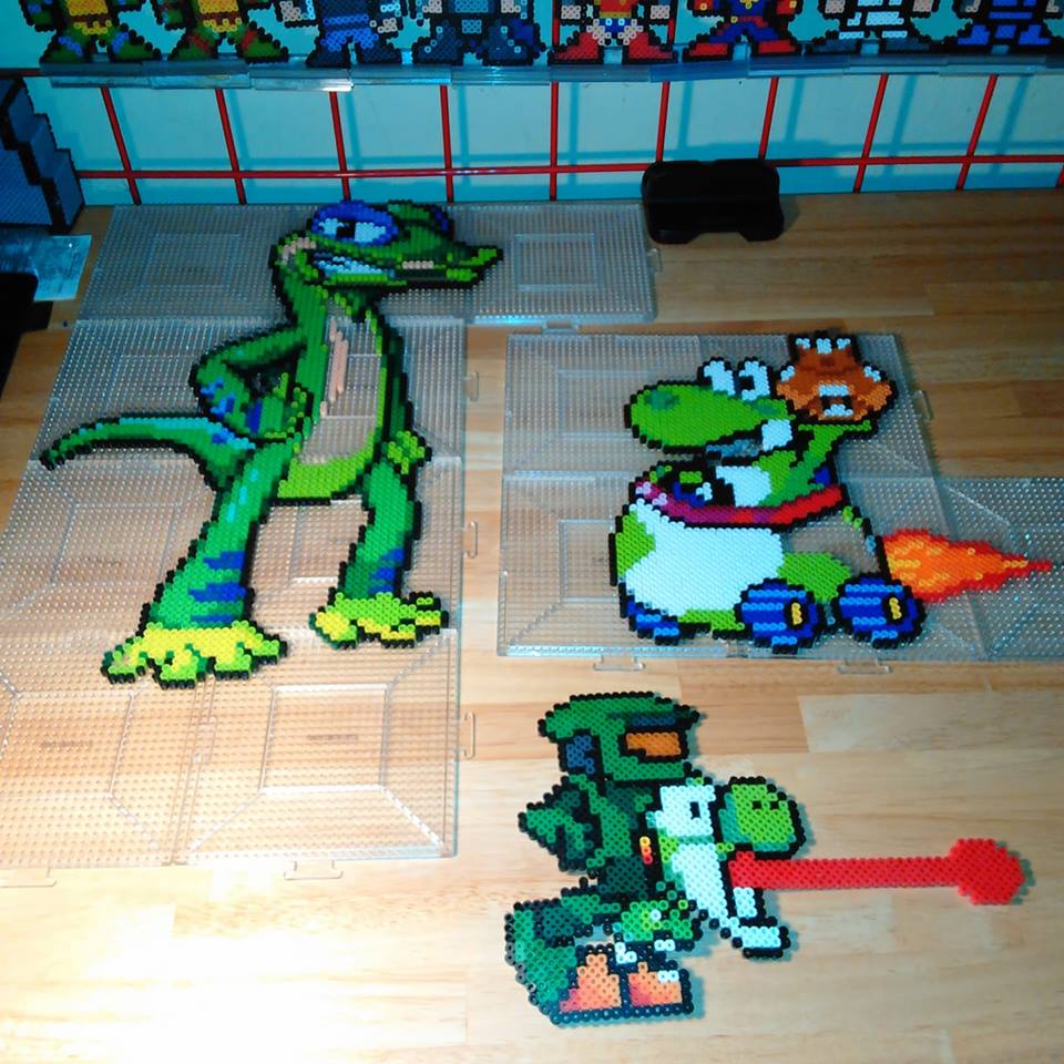 gex and yoshi perlers