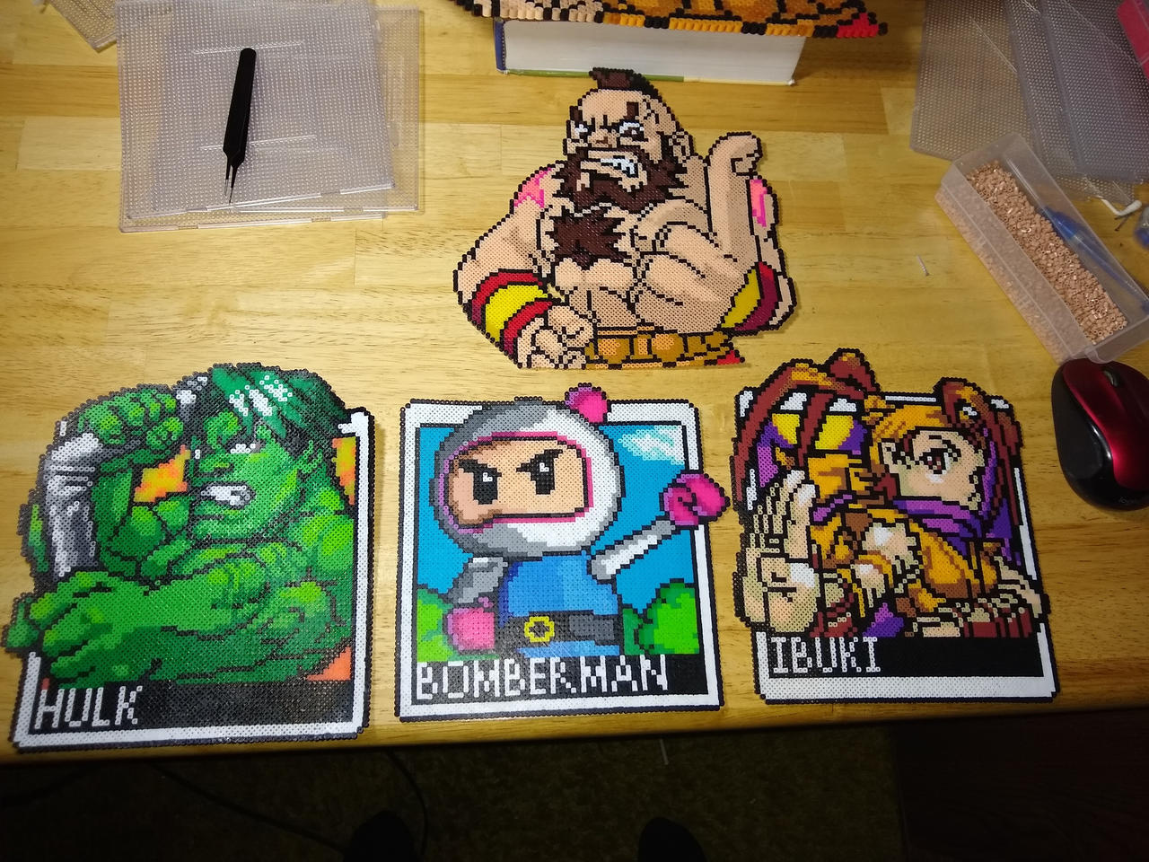 Snk vs capcom cards perler by ndbigdi on DeviantArt