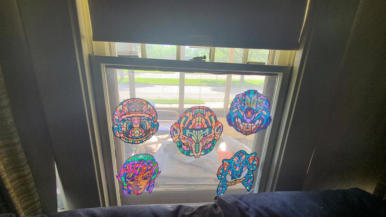 Staind glass look perler by ndbigdi on DeviantArt