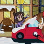 (ENTRY) the deetz sisters playing snow fight!