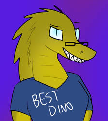 Russel 'Dino' Saurus (drawn by MJ of the Universe)