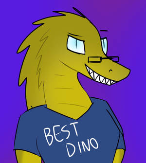 Russel 'Dino' Saurus (drawn by MJ of the Universe)