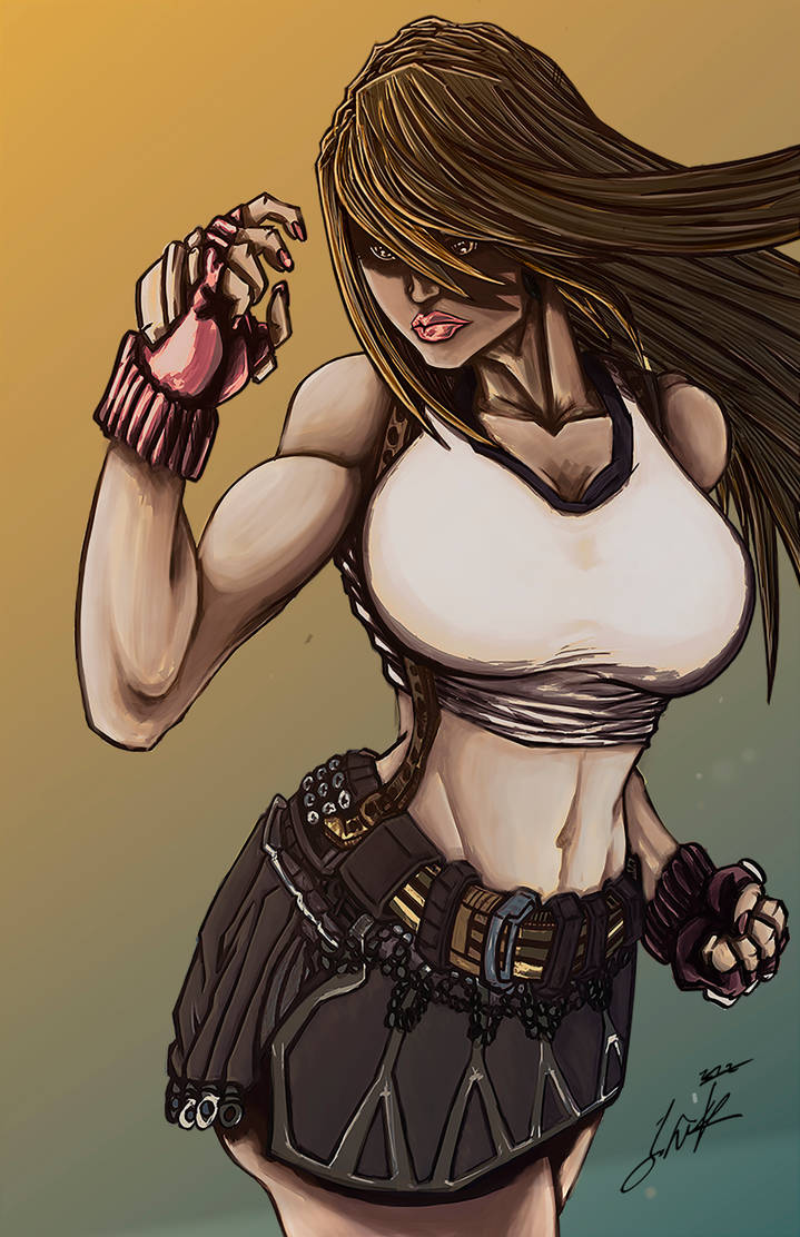 Tifa Painting by Jwolk