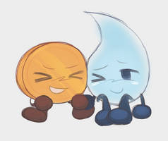 Coiny and Teardrop from... BFDI..??!!