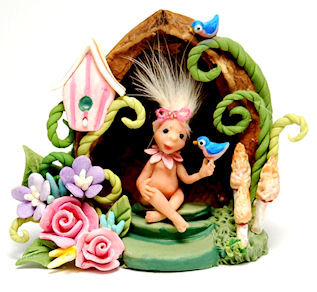 ELF BABY FAIRY GARDEN HOUSE