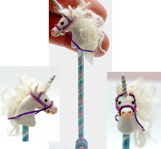 UNICORN STICK PONY HORSE