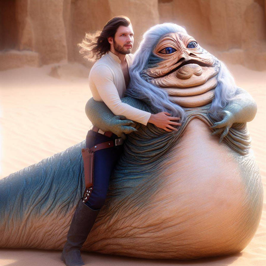 Young Han with Gardulla the Hutt his sugar mamma by G3NA1 on DeviantArt