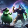 Thanos vs Gamora Pig Transformation 16