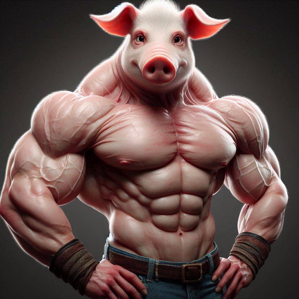 Hamstring Pig Pig weight training 1 by G3NA1 on DeviantArt