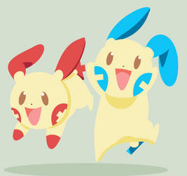 minun and plusle