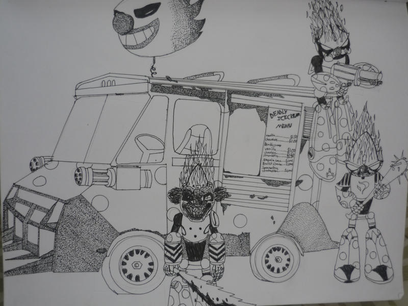 sweet tooth clowns by Gizoid55 on DeviantArt