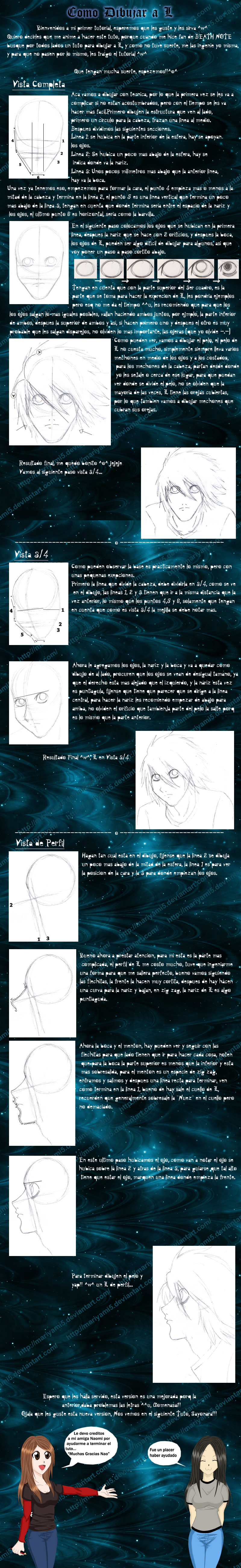 como dibujar a L-death note-