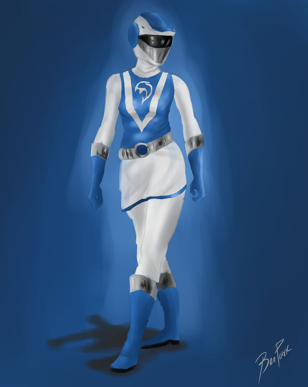 Power Ranger Dolphin Blue Dolphin Liveman by Benjamin10mil on DeviantArt