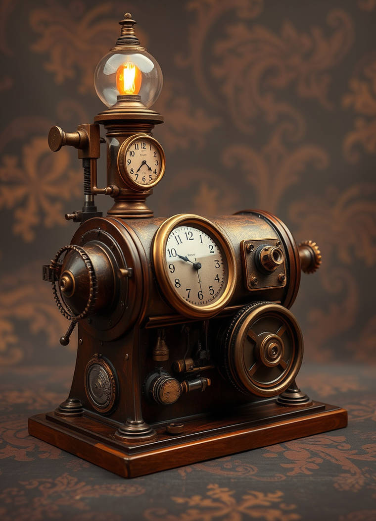 Steampunk time travel machine