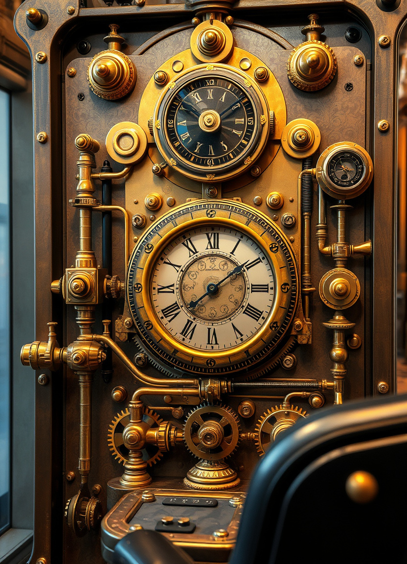 Steampunk time travel machine by lugus08 on DeviantArt