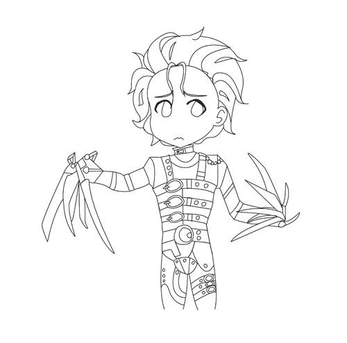 Download Edward Scissorhands Chibi by himenozetsubou on DeviantArt
